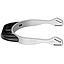 Acicates FairRider Color Plateado 20MM Cuello Plano Negro
