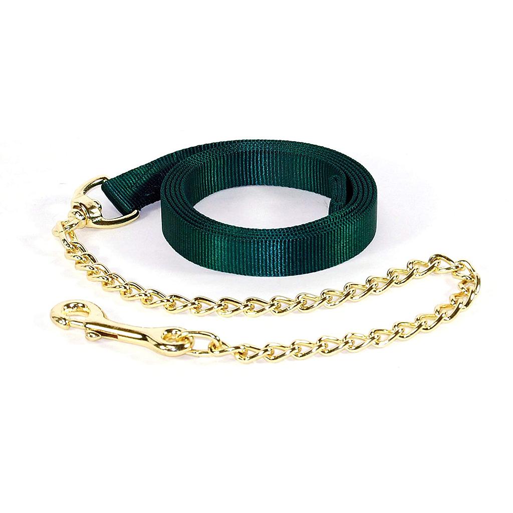 Halador De Nylon Con Cadena Color Verde