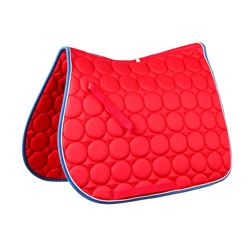 Mantillon Roma Circle Quilt Color Naranja/Blanco/Azul Full