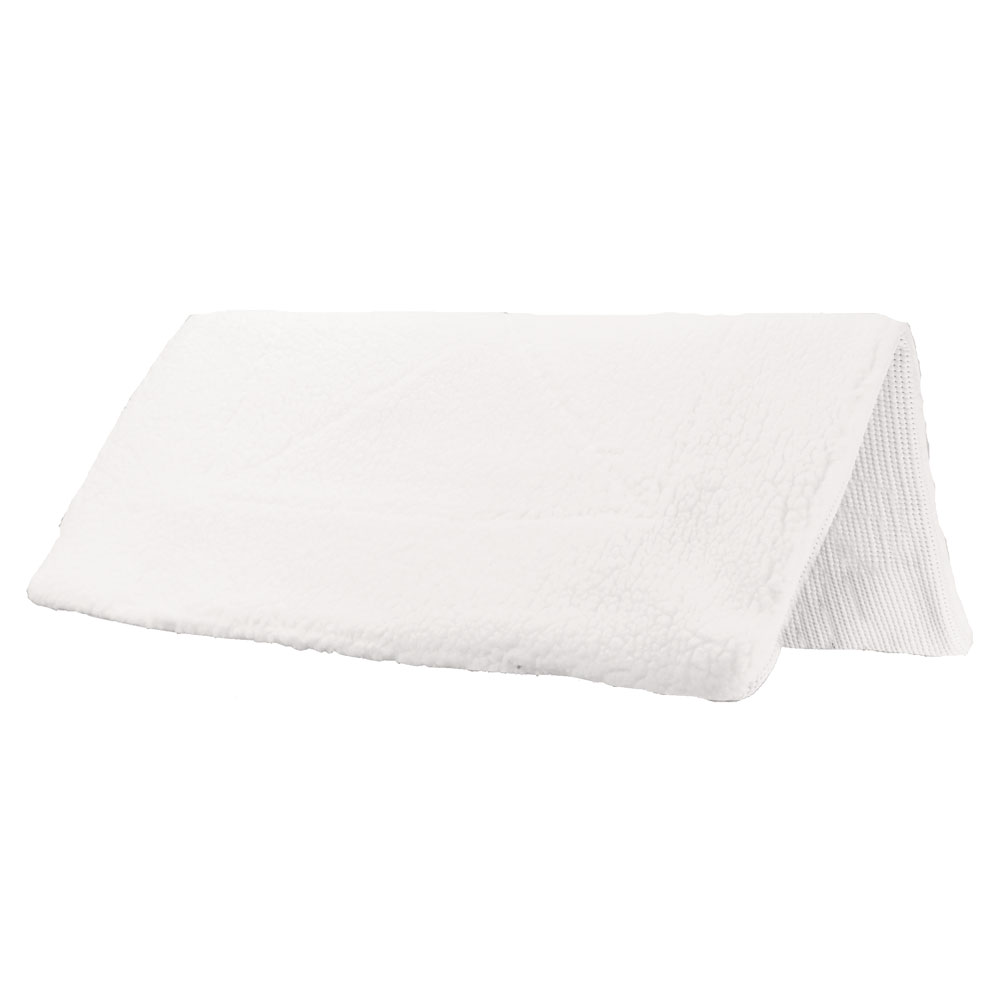 Mantillon Texano De Fleece 30X30 Color Blanco