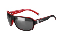 Lentes Casco SX-61 Color Negro/Rojo
