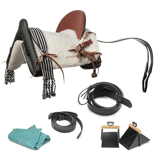 Silla Vaquera HH Eral (Equipo Completo) :Negro :Adulto