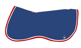 Pad Para Espalda Ogilvy Color Azul/Blanco/Rojo