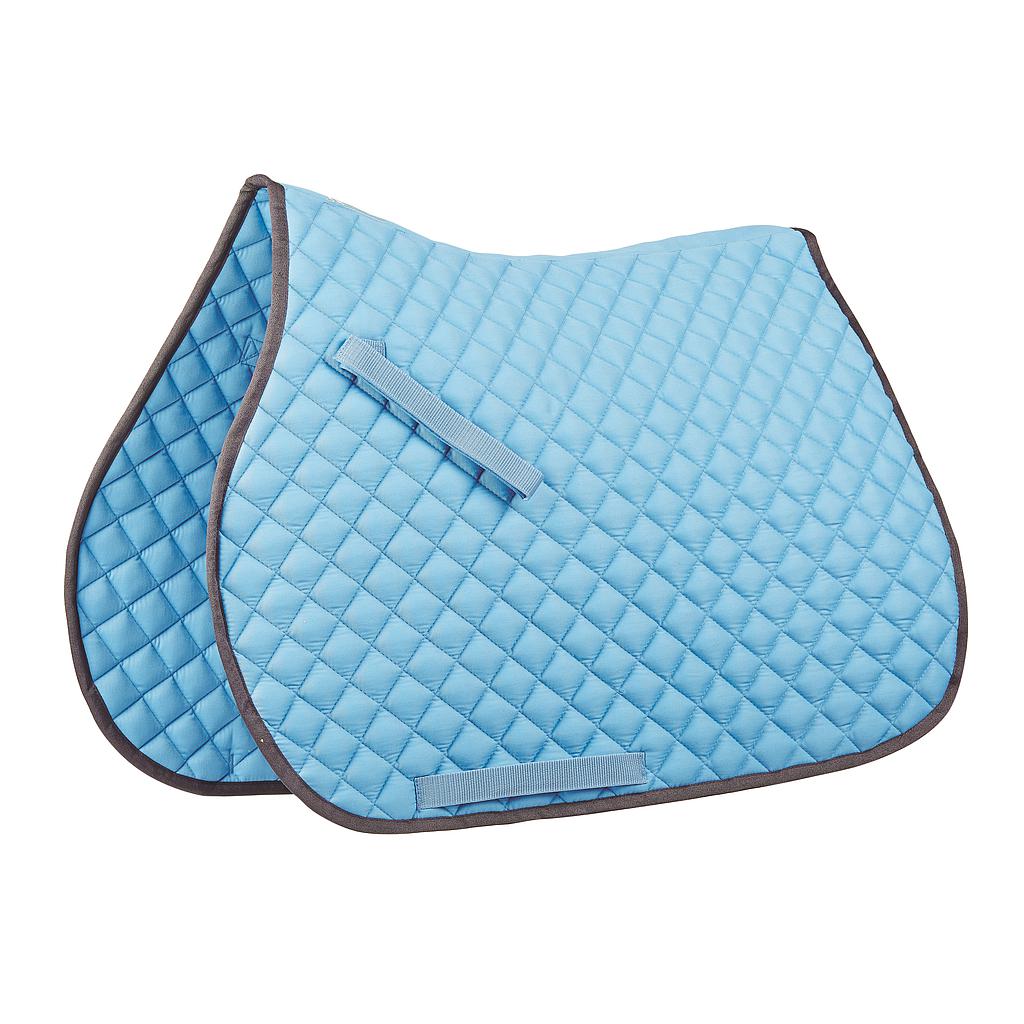 Mantillon Roma Contrast Color Celeste/Gris Full