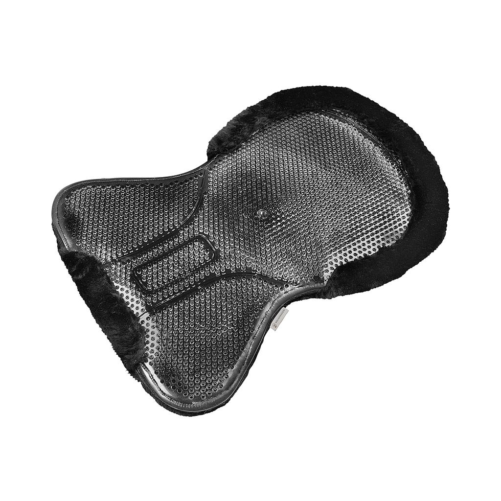 Pad Para Espalda de Gel Con Lana Sintética Color Negro