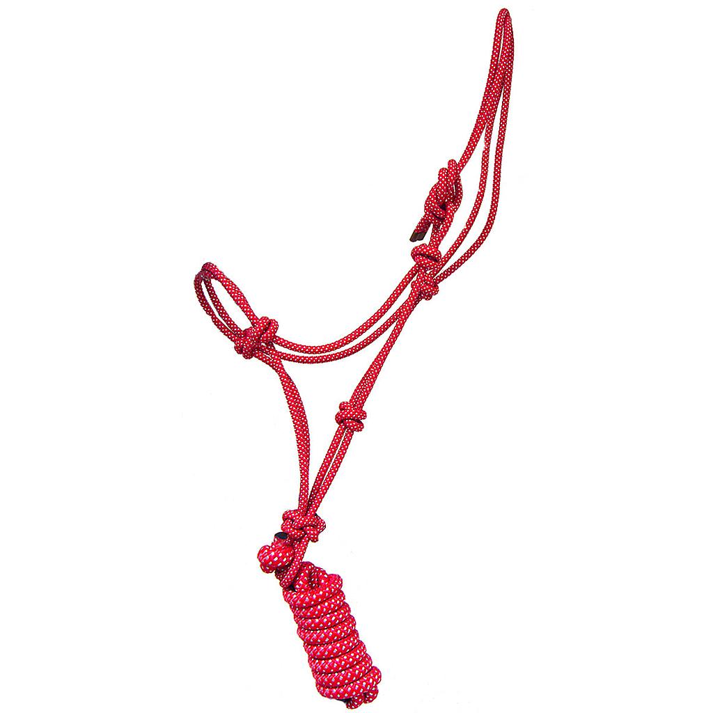 Gamarrón de Lazo con Halador Color Rojo/Plata