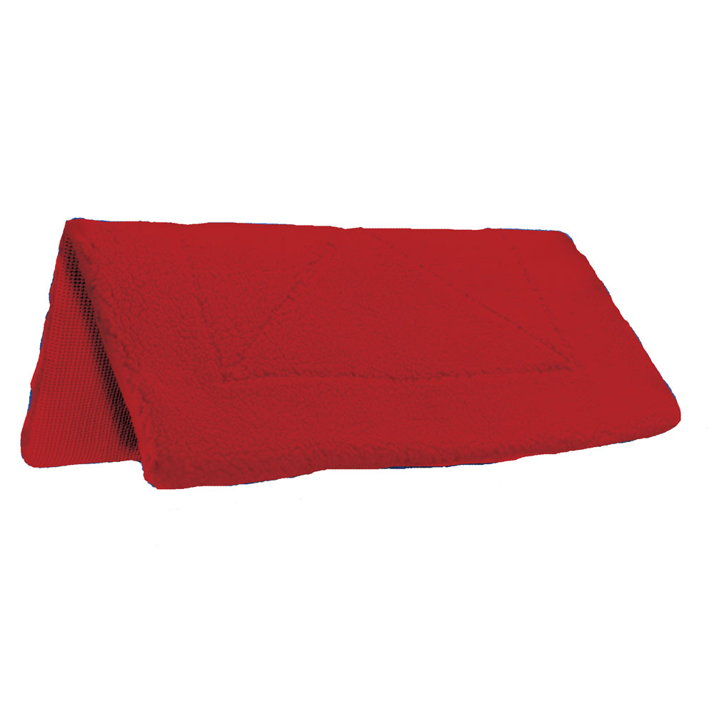 Mantillon Texano De Fleece Pony Color Rojo