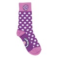 Medias Para Niños Lucky Ovation Morado/Blanco Talla 13-4