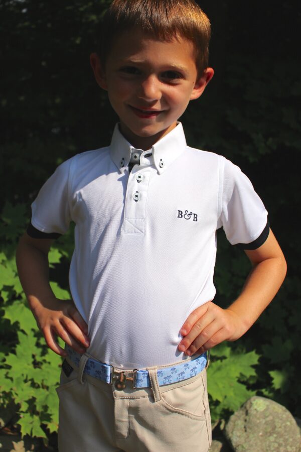 Camisa Polo Color Blanco para Niño Talla 3