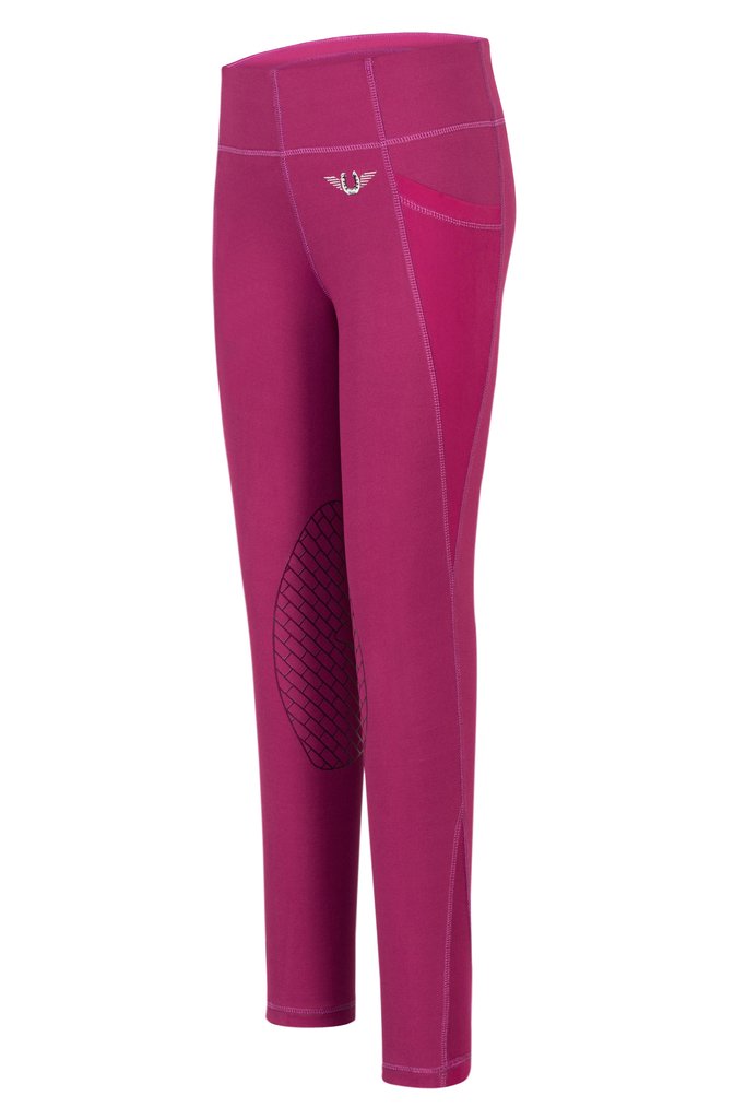 Leggings Para Niña TuffRider EquiCool Minerva Color Fucsia Talla M