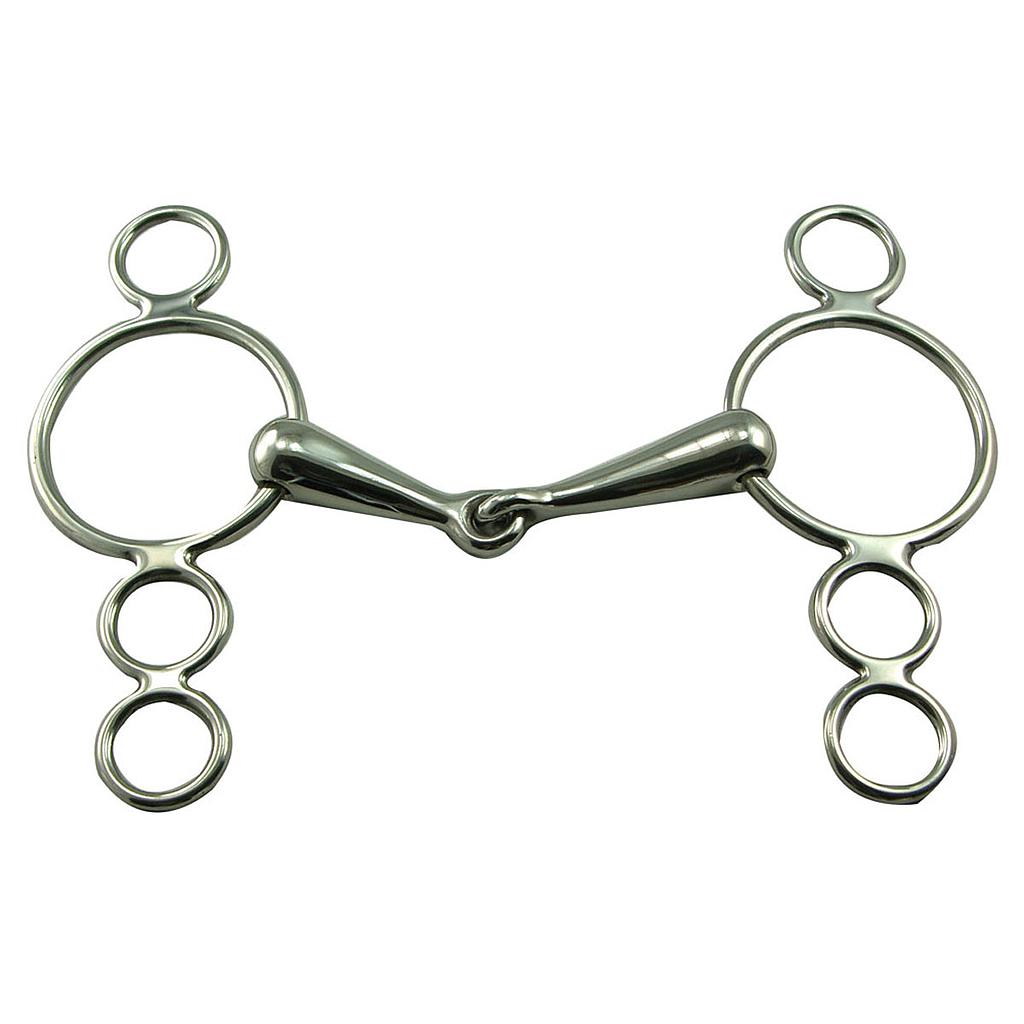 Filete Continental Con Triple Argolla de Acero Inoxidable Talla 5"