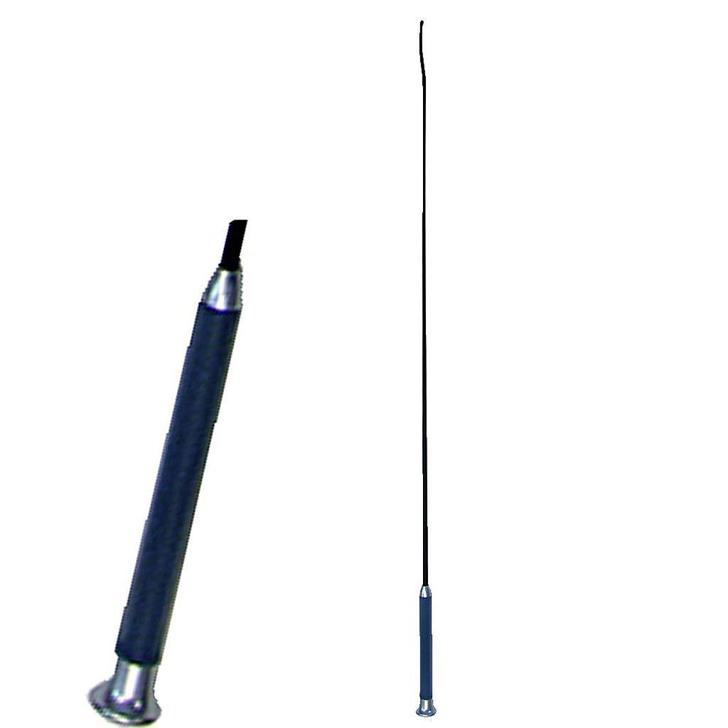 Fusta De Adiestramiento Con Agarrador Gel de 39&quot; Negro