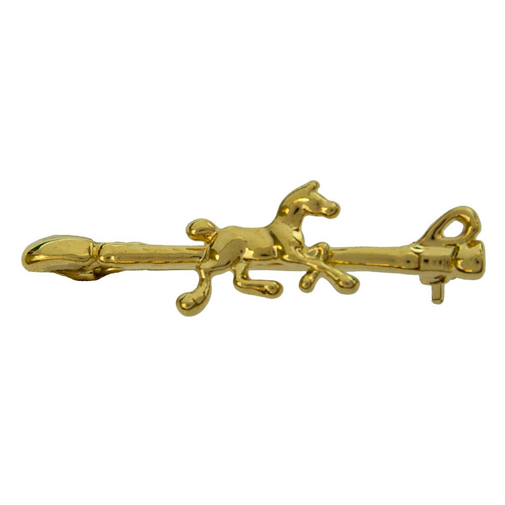 Pin Para Cuello Con Forma De Caballo Galopando Dorado