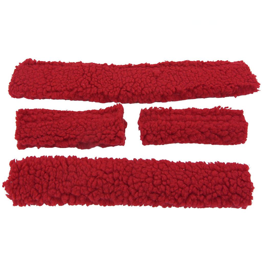 Protector Tubular De Fleece Para Gamarron Color Rojo