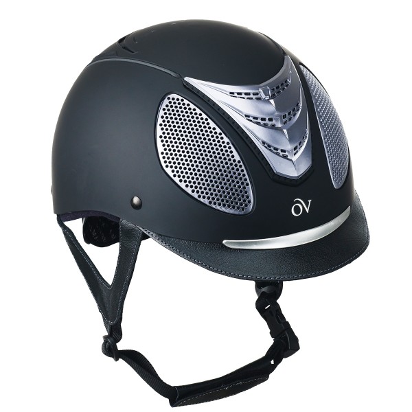 Casco Ovation Jump Air Negro/Plateado M/L