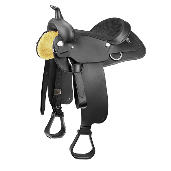 Montura Tejana Wintec Kid Color Negro Talla 12''