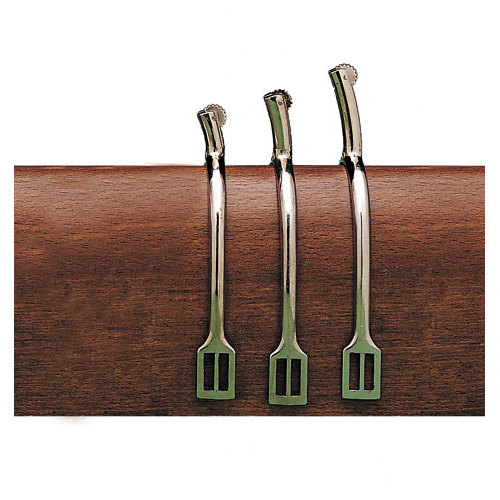 Espuela Inglesa HH Punta Recta Cromada Con Ruleta Gallo 30MM