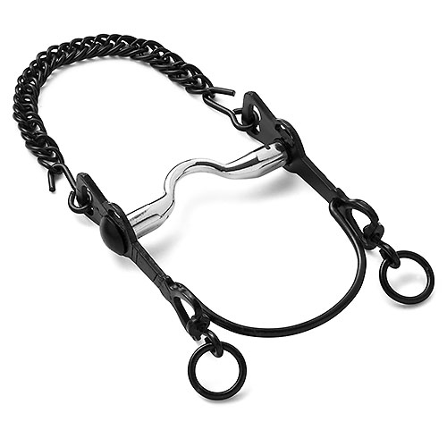 Bocado HH Vaquero Barra Curva Inoxidable 13.5cm