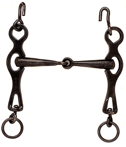 Bocado Roldan Portugues Articulado Pavonado 12.5