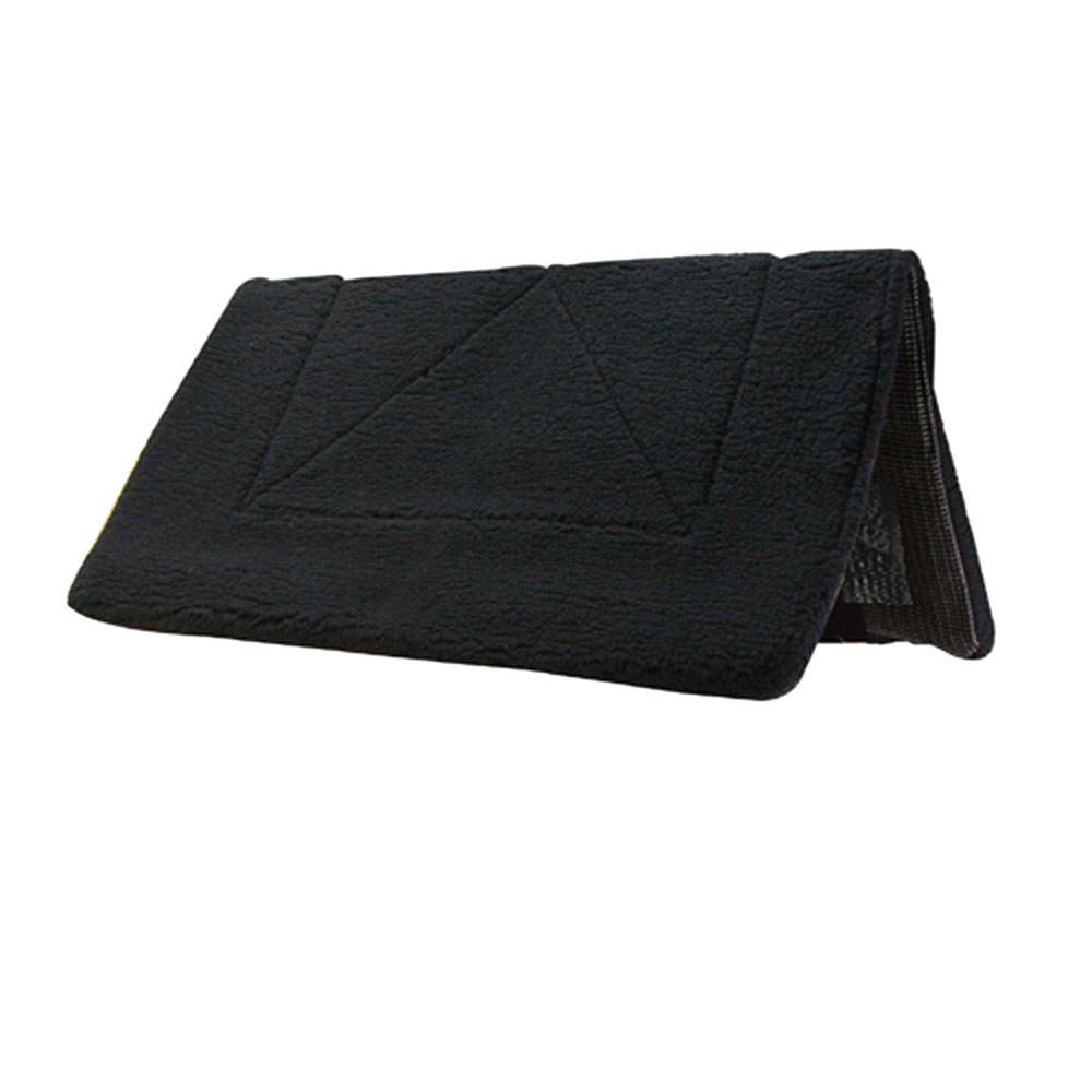 Mantillon Texano De Fleece De Doble Grosor Color Negro