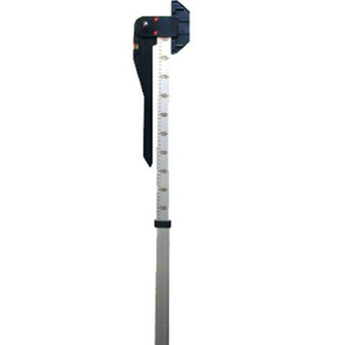 Jeffers Bâton de mesure animal en aluminium, noir, 17,3