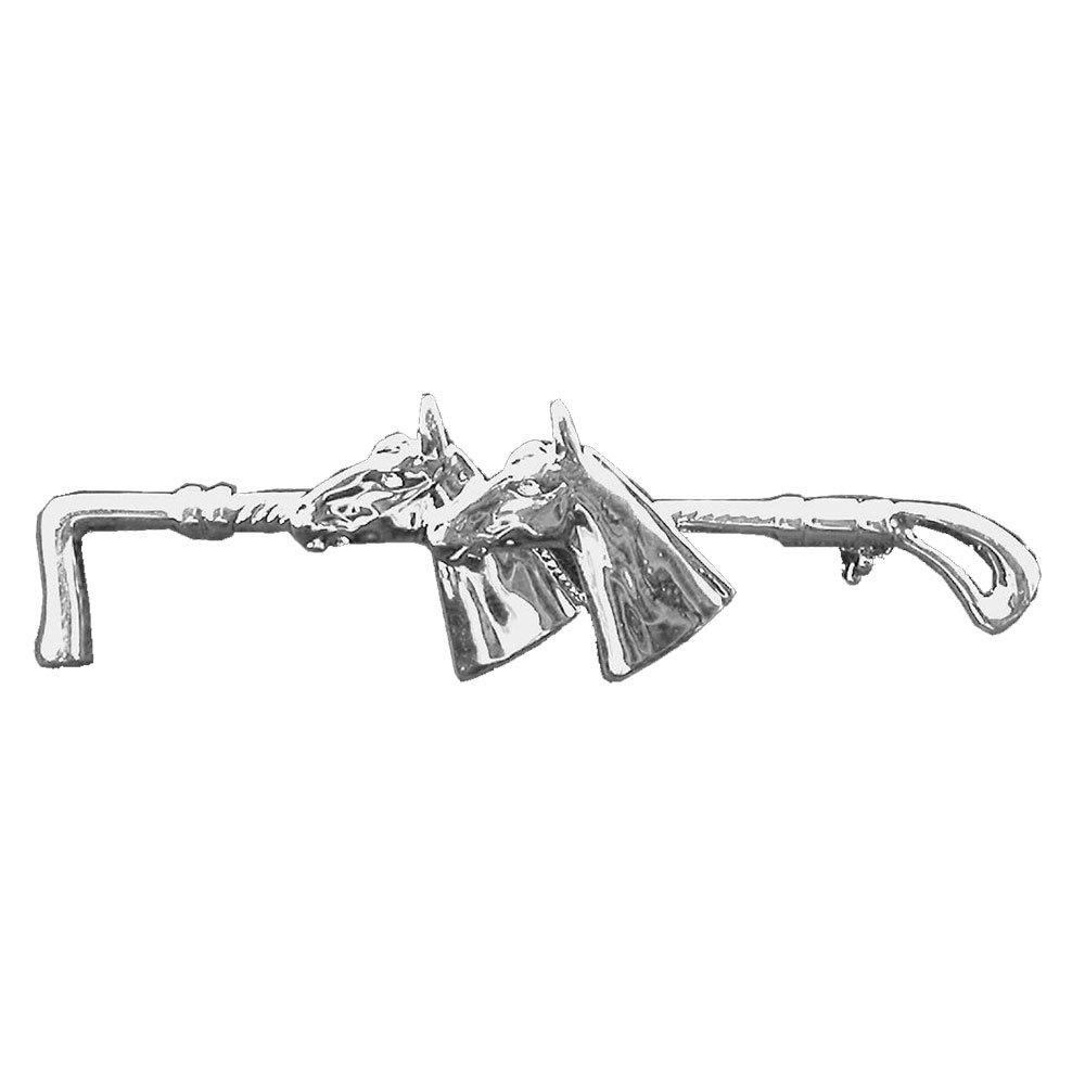 Pin de Cabeza de Caballo y Fusta