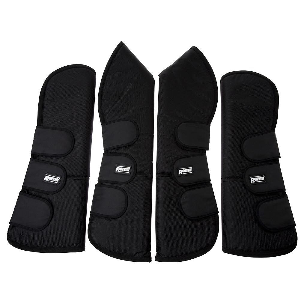 Protectores De Viaje Roma Deluxe Color Negro